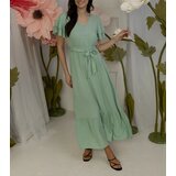 Gemre Green maxi dress with short sleeves Akina | shoptok.hr