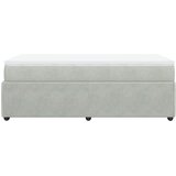 Box spring krevet s madracem svjetlosivi 100x200 cm baršunasti | shoptok.hr