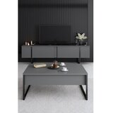 Hanah home set za dnevnu sobu luxe anthracite black