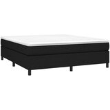  Box spring postelja z vzmetnico črna 160x200 cm blago, (20724005) | Shoptok.si
