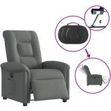 vidaXL Električni naslanjač temno sivo blago | Shoptok.si