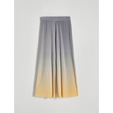 Reserved - Plisirane wide leg hlače - šaren | shoptok.hr