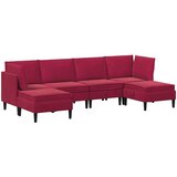 Set namještaja za dnevni boravak 6 pcs Vinska crvena Baršun | Eponuda.ba