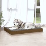  Dnevni ležaj smeđa boja meda 101,5x74x9 cm od masivne borovine | shoptok.hr