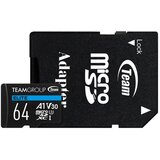Team Group micro sdxc 64GB elite, uhs-i U3 V30 A1, 100/50MB/s +sd adapter TEAUSDX64GIV30A103 | ePonuda.com