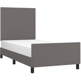  Okvir za krevet s uzglavljem sivi 90x190 cm od umjetne kože | Eponuda.com