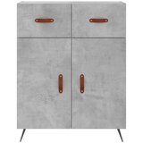  Visoka komoda siva betona 69,5x34x180 cm od konstruiranog drva Slike