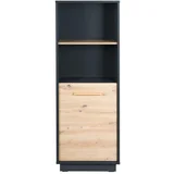 Antracitno siva/u prirodnoj boji dječja biblioteka u dekoru hrasta 55x150 cm Lenn –