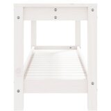  Vrtna klupa bijela 108 x 35 x 45 cm od masivne borovine | Eponuda.com