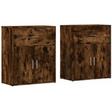  Komoda 2 kom dimljeni hrast 60x31x70 cm od konstruiranog drva | shoptok.hr