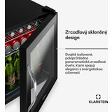 Klarstein Beersafe hladilnik za pijačo z zrcalnimi steklenimi vrati | 44 x 48 cm | Notranja LED osvetlitev | Shoptok.si