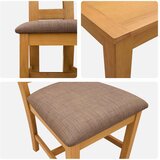  Blagovaonski set 3 kom. Siva Čvrsto Hrastovo Drvo | shoptok.hr