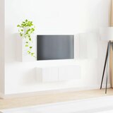  Set omare za televizijo na steni 4 pcs Bela Konstruiran les, (5000132694) | Shoptok.si