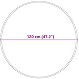  Špiglani Tepih s Lateks Podlogom Smeđa ø120 cm | shoptok.hr