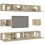  6-dijelni set TV ormarića boja hrasta sonome od iverice | shoptok.hr
