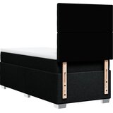  Krevet s oprugama i madracem crni 90x200 cm od tkanine | shoptok.hr