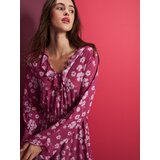 Sinsay Midi haljina s volanima i vezanjem na dekolteu | shoptok.hr