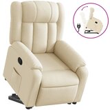 vidaXL Naslanjač s funkcijo vstajanja krem blago, (20927472) | Shoptok.si