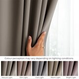 Restilo blackout curtain, beige, smooth finish, classic design, with tieback, multifunctional tape, substantial blackout fabric, 140 x 280 cm | shoptok.hr