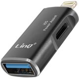 LINQ OTG USB in USB C z adapterjem Lightning, Črna, (5000220208) | Shoptok.si