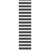 vidaXL idaXL Zebra senčilo črna 50x230 cm tkanina širina 45,9 cm poliester | Shoptok.si