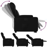 vidaXL Naslonjač na podizanje od umjetne kože crni | shoptok.hr