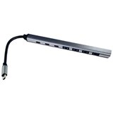 Linkom USB-C hub, 5 × USB 3.0, 3 × USB-C, SD/microSD i audio | Eponuda.com