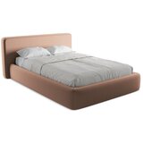 Makamii Svijetlo ružičasti tapecirani bračni krevet s prostorom za odlaganje s podnicom 140x200 cm Kiana – | shoptok.hr