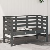  The Living Store Vrtna klop siva 111,5x53x71 cm trdna borovina - Vrtna Klop, (21443855) Cene