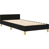 vidaXL Krevetna konstrukcija Crna 100x200 cm Tkanina | shoptok.hr