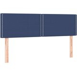  Box spring postelja z vzmetnico modra 140x200 cm blago | Shoptok.si