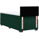 Box spring krevet s madracem tamnozeleni 100x200 cm baršunasti | shoptok.hr