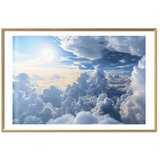  Plakat Symphony of Light: Sun and Clouds Playing Together on a Beautiful Sky 30x21 Zlatni okvir s margom | shoptok.hr