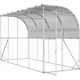  Kavez za piletinu uz zid Srebrna 600 x 150 x 215 cm | shoptok.hr