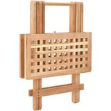vidaXL Sklopivi bočni stolić od masivne orahovine 50 x 50 x 49 cm | shoptok.hr