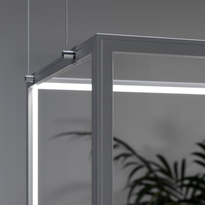 KLUS LED profil 45-PLUS - kotni, srebrn* | Shoptok.si