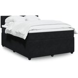  Krevet s oprugama i madracem crni 140 x 190 cm baršunasti | shoptok.hr