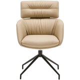 Dieter Knoll NASLANJAČ, kovina, usnje rjavosiva | Shoptok.si