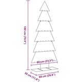 vidaXL Metalno ukrasno božićno drvce crno 180 cm | shoptok.hr