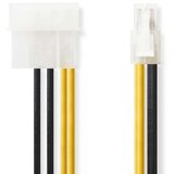 Nedis CCGP74340VA015 adapter P4 Male-Molex Male, 0.20m, Black/Yellow | ePonuda.com