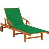  Ležaljka za sunčanje s jastukom masivno bagremovo drvo | shoptok.hr