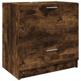 vidaXL ormarić za umivaonik boja dimljenog hrasta 59x37x59 cm drveni | shoptok.hr