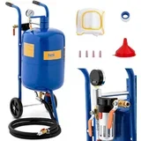High-Performance Mobile Siphon Sandblaster with Adjustable Pressure 60-125 psi, 40L Capacity, (21740785)
