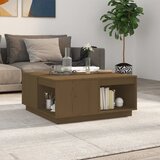  Stolić za kavu boja meda 80 x 81 x 36,5 cm od masivne borovine | shoptok.hr