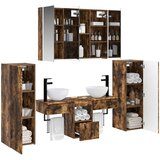  Set namještaja za kupaonicu 6 pcs Dimljeni hrast | shoptok.hr
