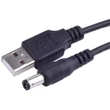 usb kabel za napajanje (1.5m, usb-a na 5.5x2.5mm dc, crni)