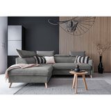 Miuform svetlo siva žametna raztegljiva kotna sedežna garnitura (levi kot) sweet harmony – | Shoptok.si