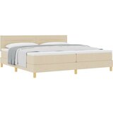  Kutni krevet s madracem krem 200x200 cm tkanina | shoptok.hr