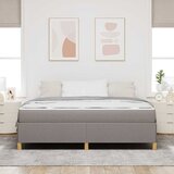  Krevetna konstrukcija Sivo-smeđa 180 x 200 cm tkanina | shoptok.hr
