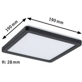 PAULMANN 79920 - LED/11,2W prigušiva panel ATRIA 230V 3000K 19x19 cm crna | Eponuda.com